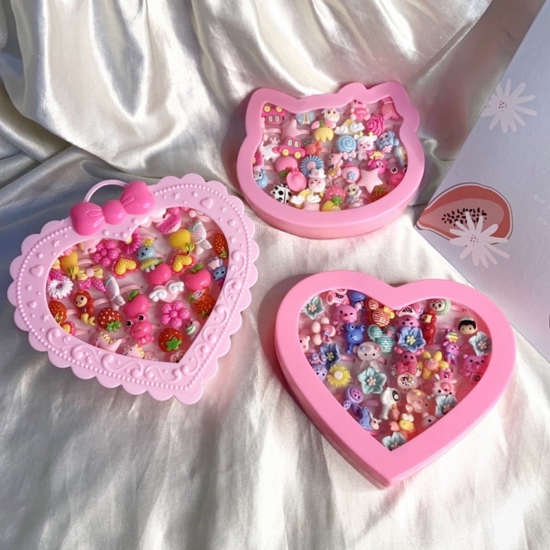 Cincin Anak Box Love 36pc Karakter Grosir