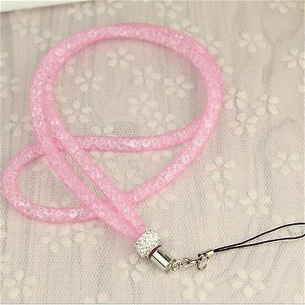 Quinton Tali Lanyard Mesh Kristal Berlian Imitasi Multi Fungsi Anti Maling Holder Handphone / Kunci