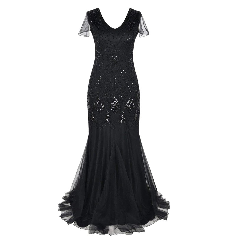 great gatsby long gown