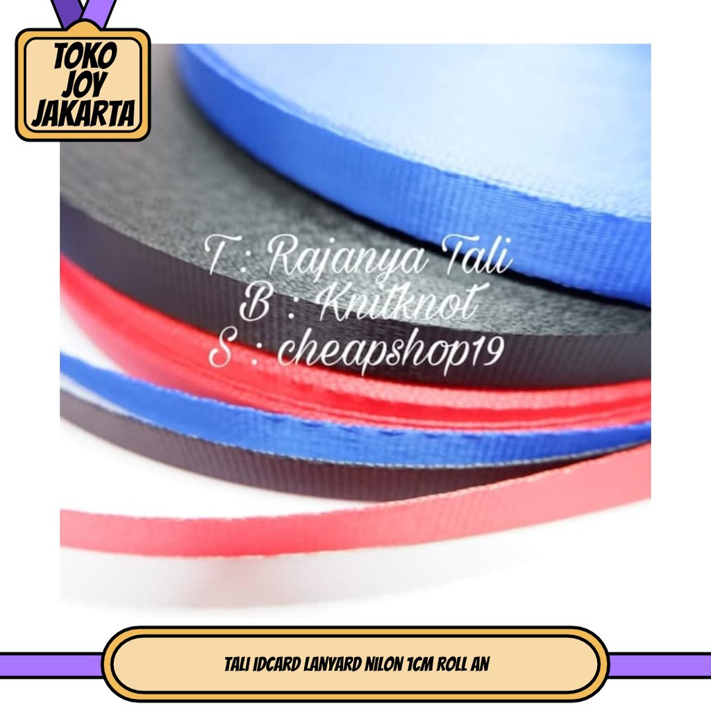 

tali idcard lanyard nilon 1cm roll an