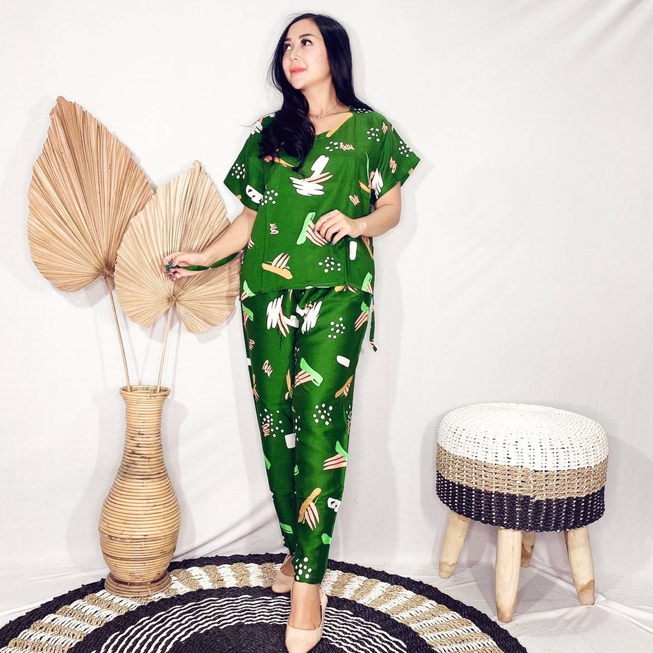 Babydoll Bali/Daster Bali-SET WORTEL ARMY