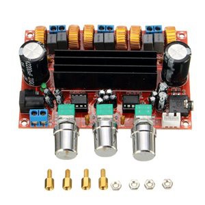 hifi amplifier class D 2 1 tpa3116d2 2x50 watt plus 100 watt subwoofer Terbaik