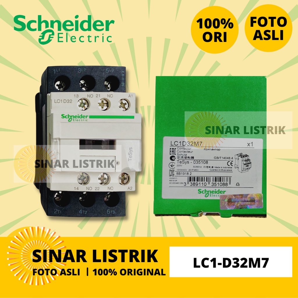 SCHNEIDER LC1D32M7 LC1-D32M7 LC1 D32 M7 220VAC