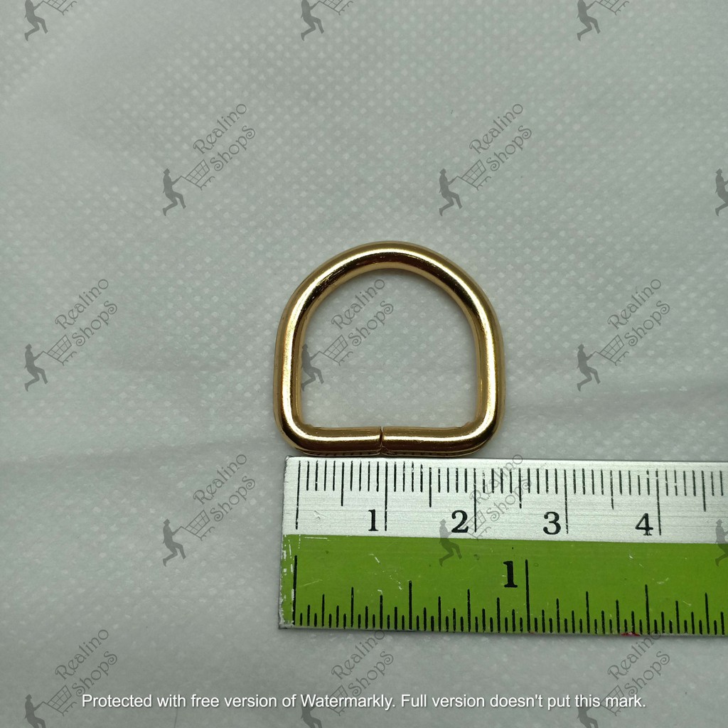 RING D TINGGI - 2CM EMAS MUDA (KUALITAS B) - AKSESORIS TAS