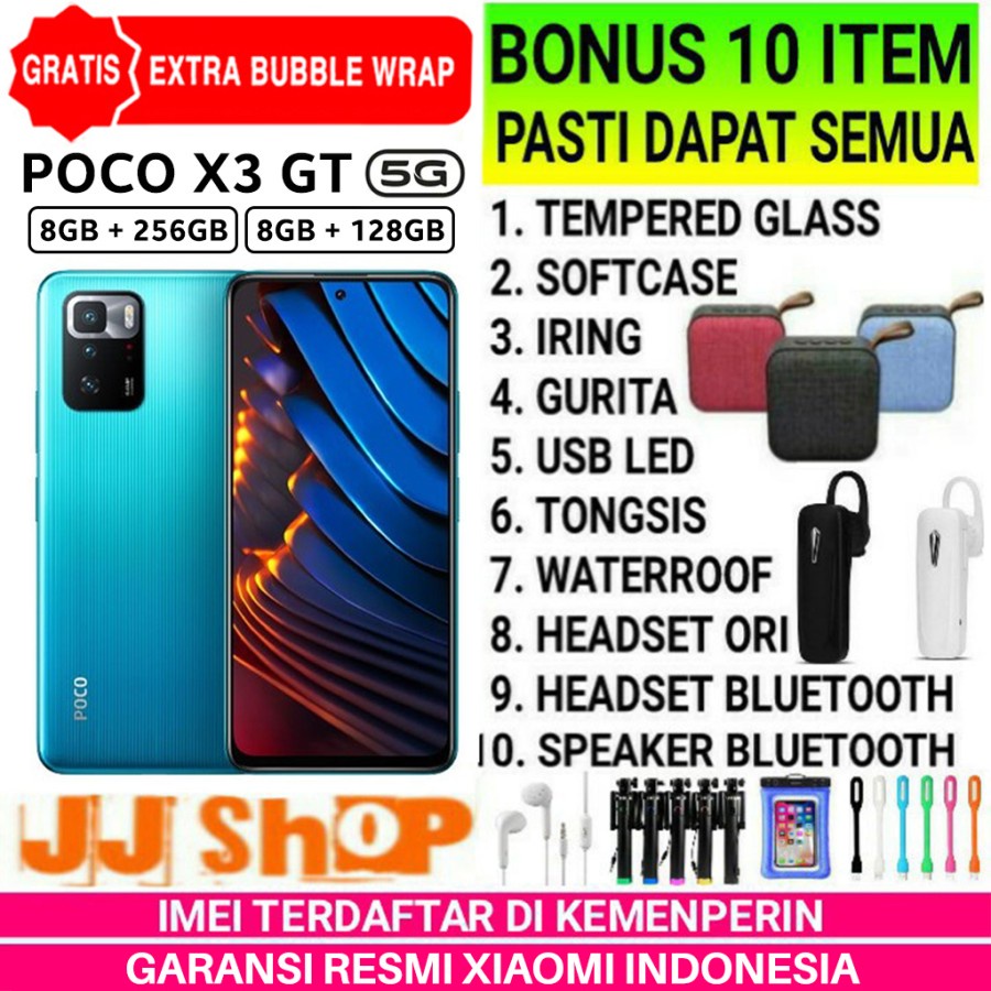 XIAOMI POCO X3 GT 5G 8/256 8/128 GB &amp; F4 5G 8/256 6/128 GARANSI RESMI