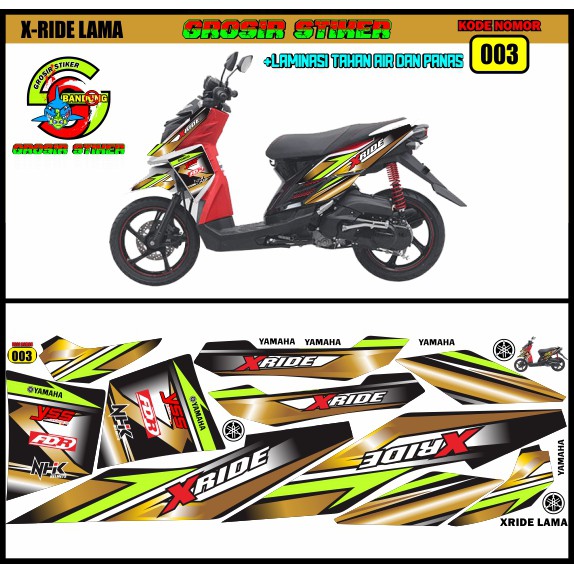 STRIPING MOTOR VARIASI YAMAHA XRIDE LAMA