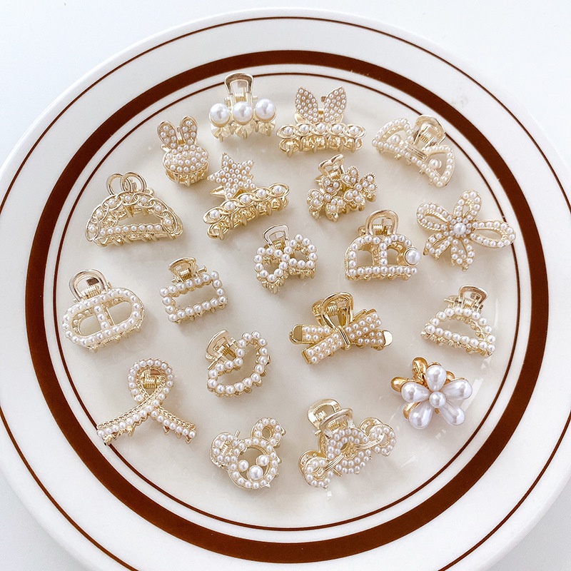 Korean Pearl Hairpin Girly Simple Hair Accessories Broken Hair Clip Fairy Temperament Bangs Clip Sweet Heart Jewelry