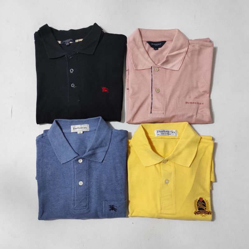 Polo shirt Burberry original sisah warna kuning