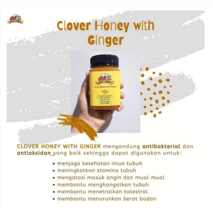 Hillary Farm Clover Honey with Ginger (Jahe)