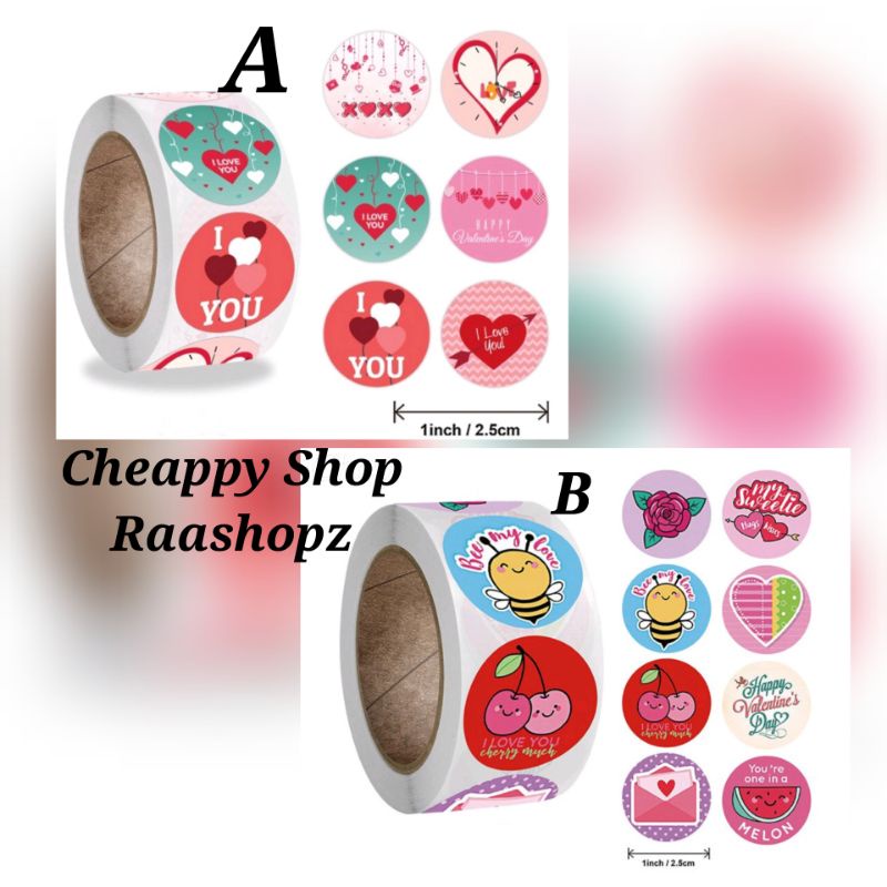

Stiker Valentine Sticker Valentine Stiker Love Stiker Pink 2.5cm Stiker Pink