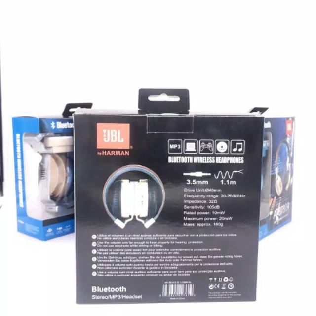 Headset/hansfree bando wireless super bass BT-819 headphone bluetooth JBL-earphone