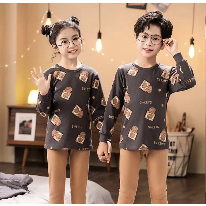 baju tidur anak laki laki dan perempuan terbaru 1-5 tahun motif cokis