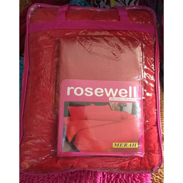 Bedcover Aja TANPA SPREI Polos Rosewell 120X200 CM