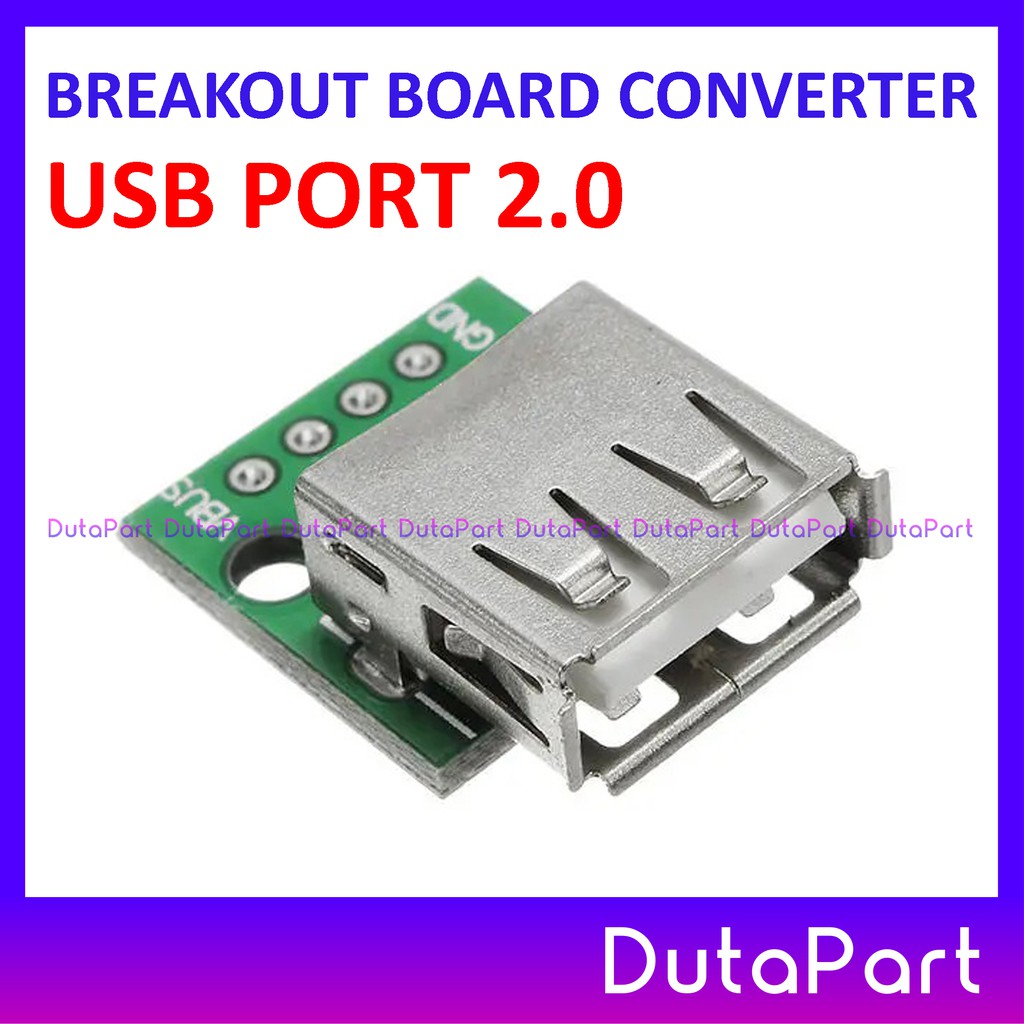 USB 2.0 To DIP 2.54mm 5Pin Female Breakout Board PCB Adapter Converter