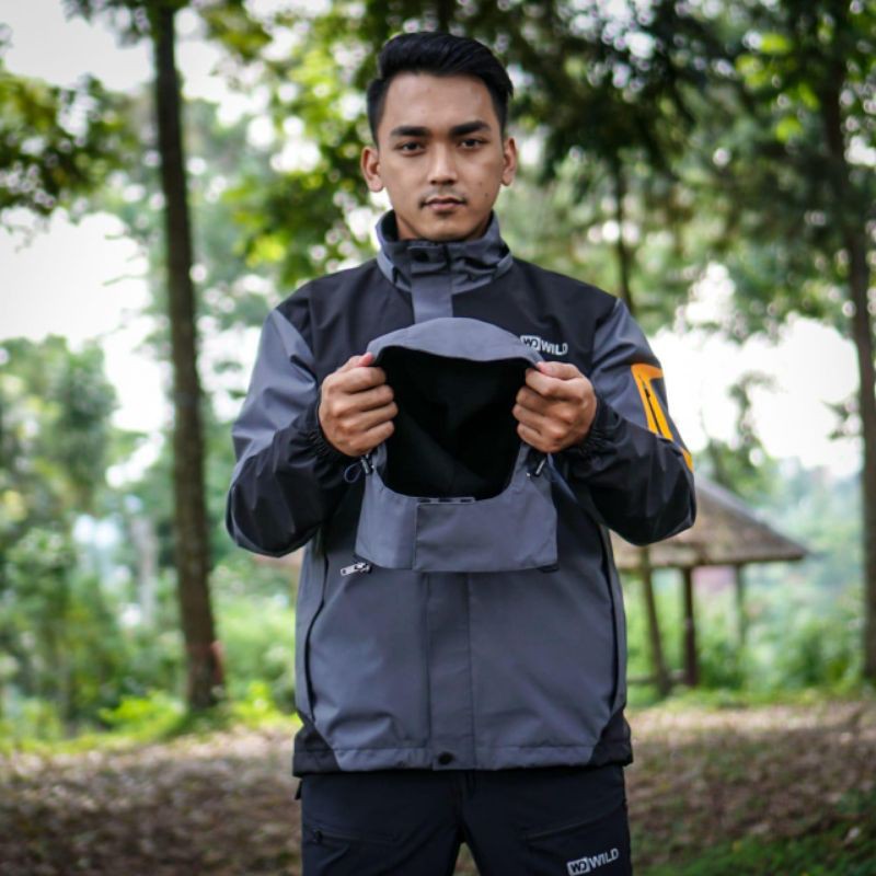 Jaket Wild Outdoor Edelweis Waterproof Windproof big size xxl - Jaket riding - jaket gunung polar