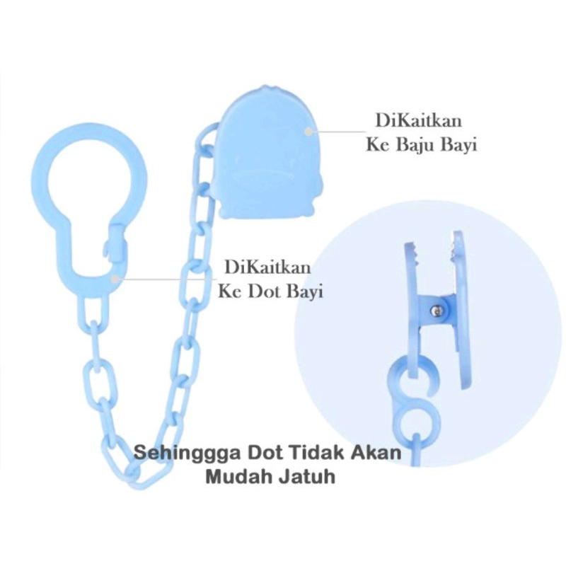LYSASHOP - Kompeng Bayi Dot Empeng Gepeng Datar Bulat Set Kotak Baby Pacifier Soother Food Grade-1