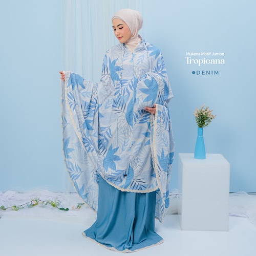 Mukena Mukenah Rukuh Telekung Travel dewasa Jumbo bali bahan adem polos murah motif By Mokena