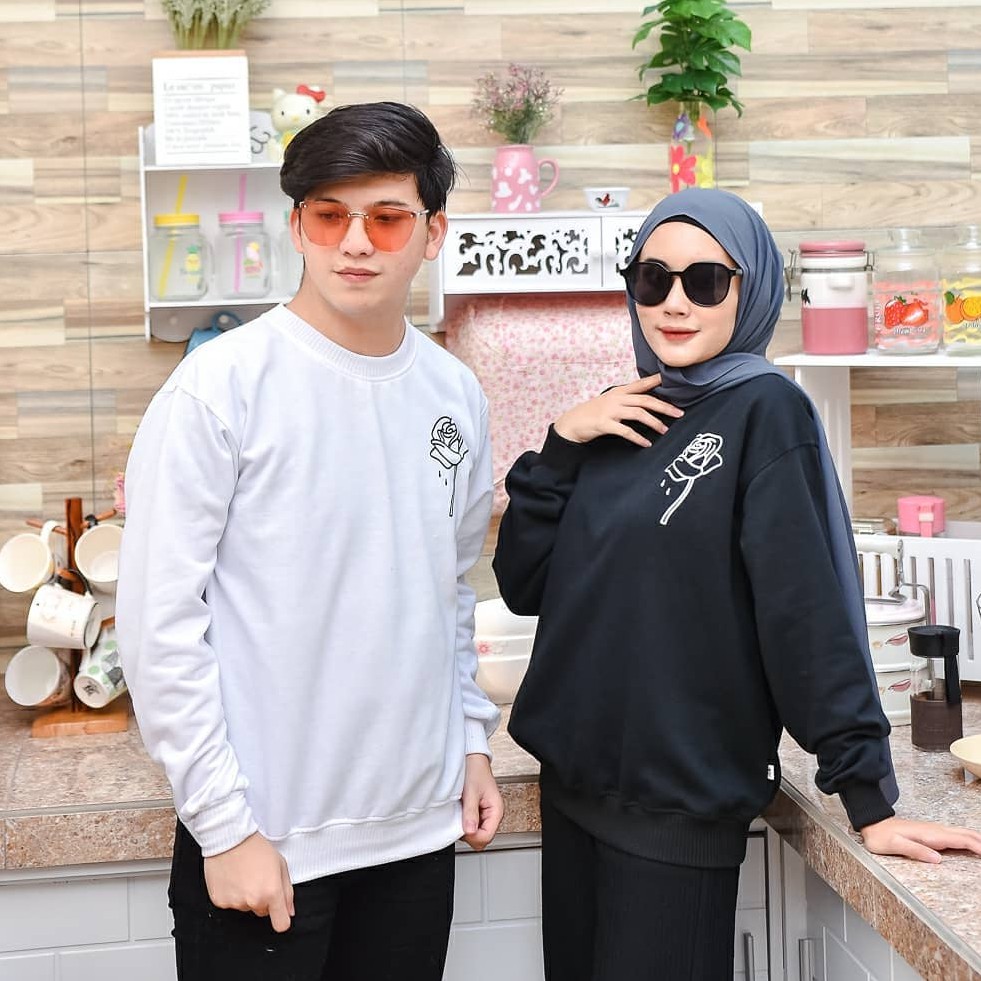 ONLY ROSE SWEATER COCOK UNTUK COUPLE - ALLSIZE