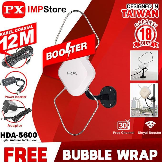 Ready&Siapkirim Antena Tv Digital Indoor Outdoor Px Hda-5600 Seperti Hda 5000 Hda5000