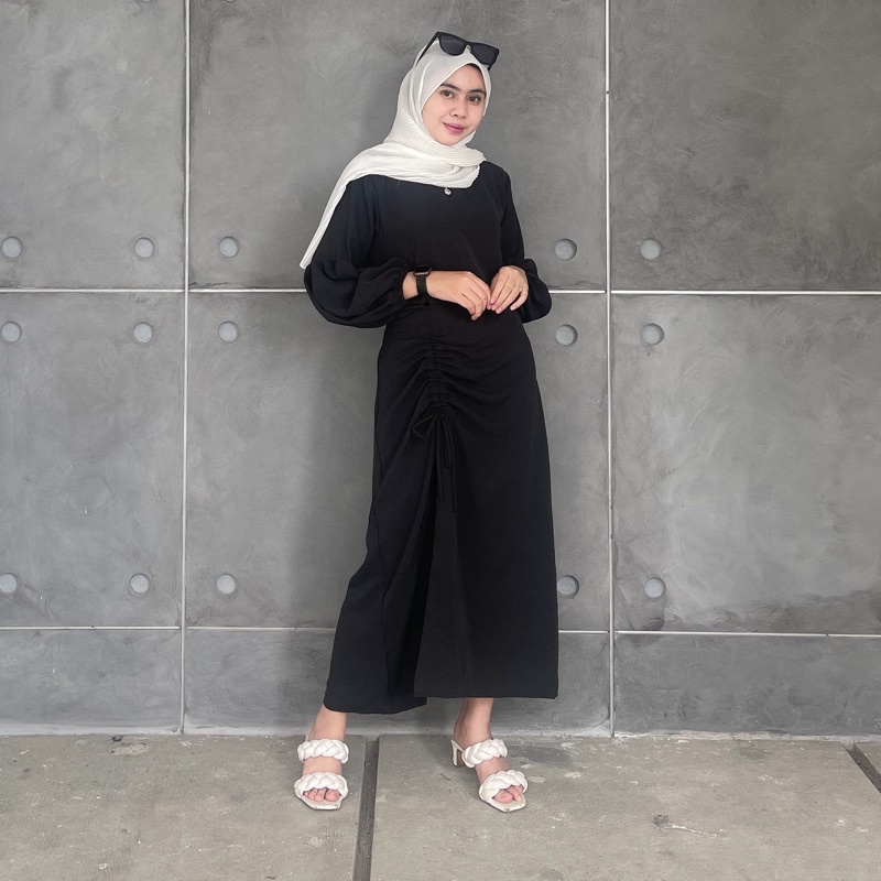 VS - ONE SET NADIA | SET WANITA ROK SERUT &amp; BLOUSE LENGAN BALON FASHION MUSLIM WANITA