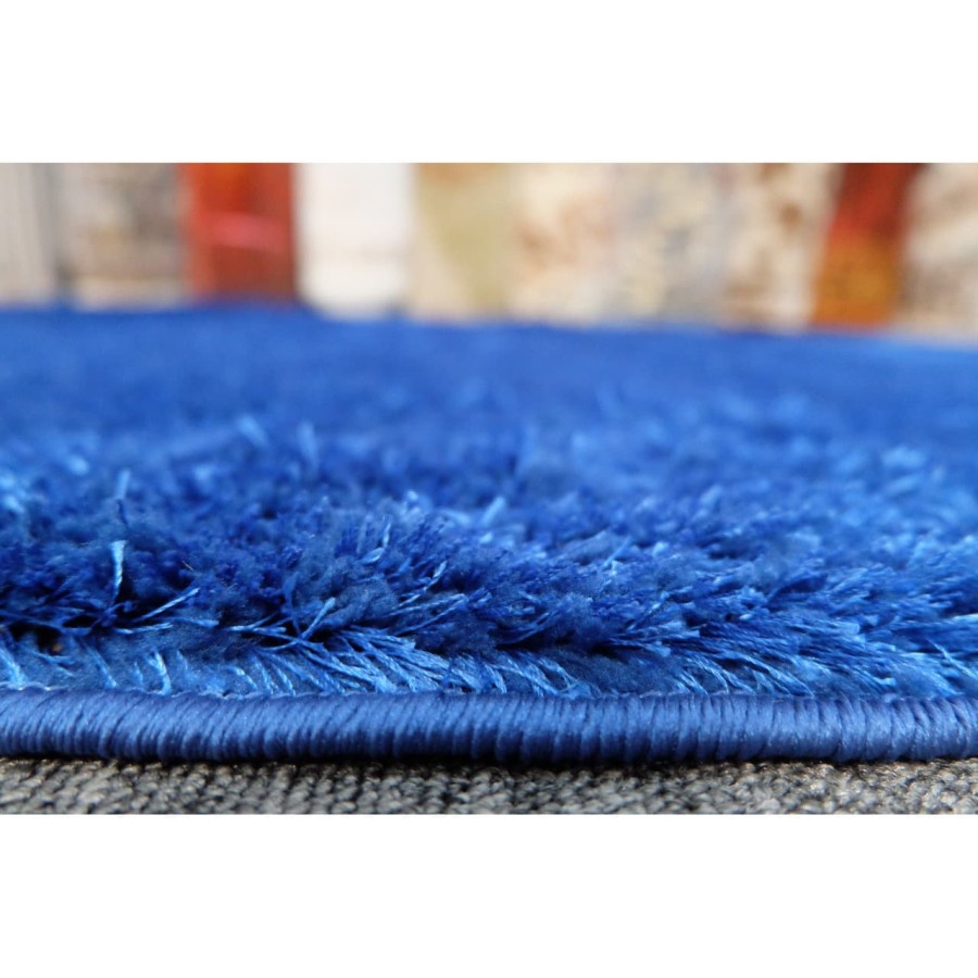Karpet Permadani Shaggy Import 120x180 Tikar Lantai Bulu Turki Blue-2