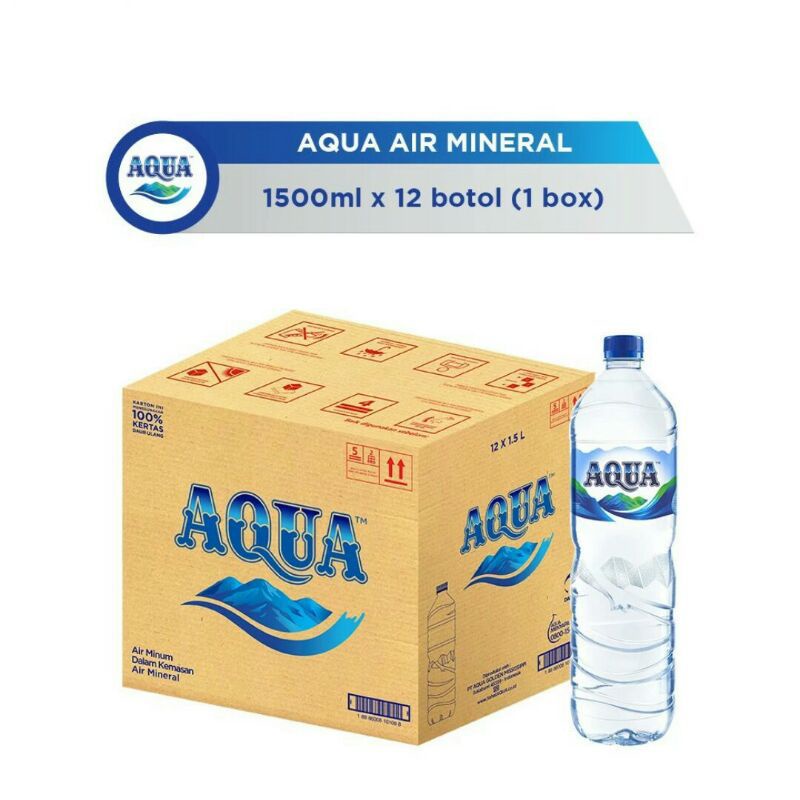 

Aqua 1500ml isi 12 botol