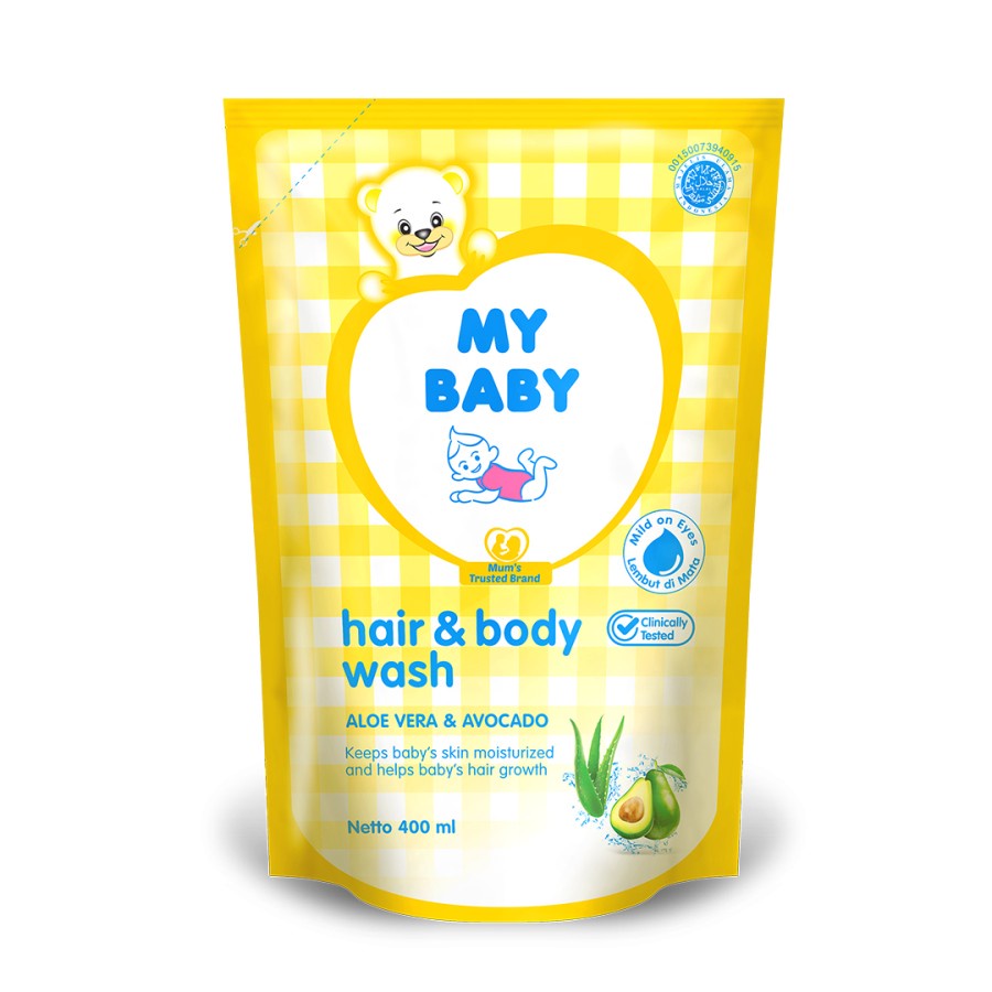 My Baby Hair and Body Wash 400ml Refill