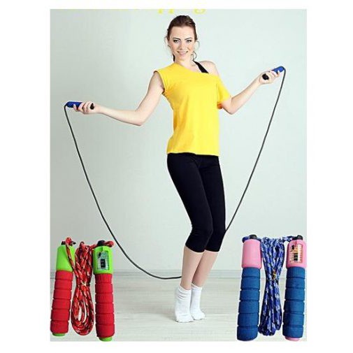 ALAT LONCAT LOMPAT TALI SKIPPING JUMP ROPE SOFT HANDLE WITH COUNTER