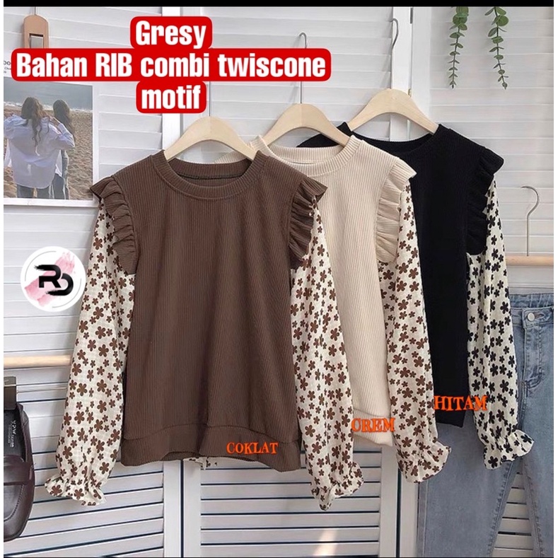 RD FASHION GRESY TOP BLOUSE