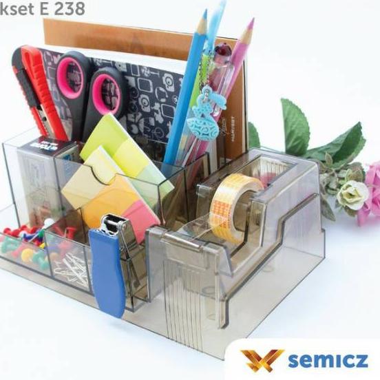 

바 TEREtona Desk-set E 238 , ada Tape Dispenser. DESKSET/ORGANIZER MEJA New