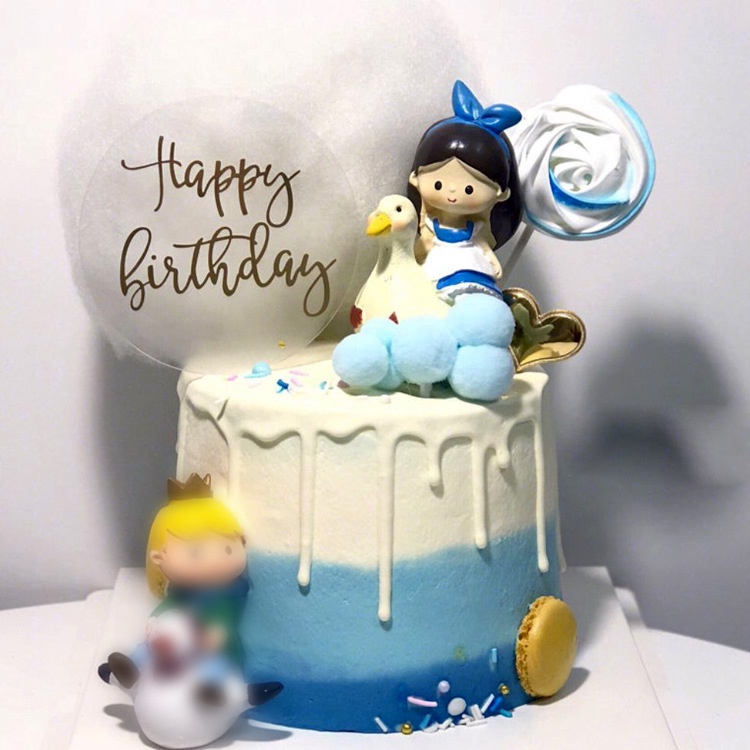 Cake Topper Happy Birthday / Tusukan Hiasan Kue Happy Birthday Acrylic -Doo