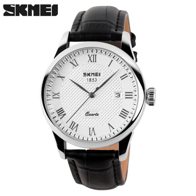 Jam Tangan Pria Clasic SKMEI 9058 Original Anti Air - Hitam Putih