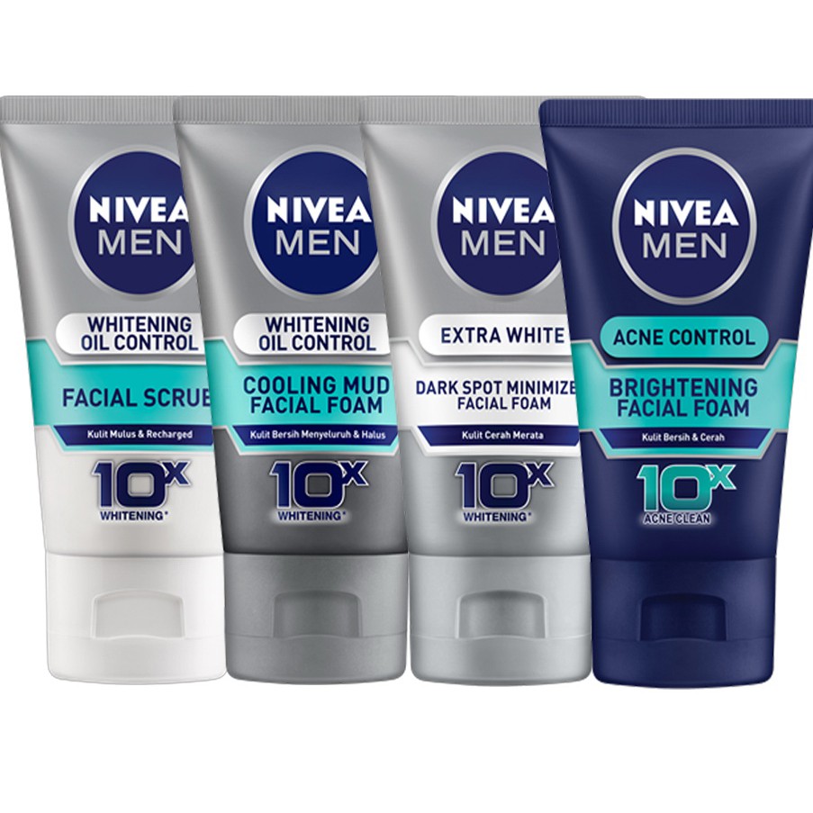 Nivea Men Facial Foam 100 Ml Paket Isi 3 Shopee Indonesia