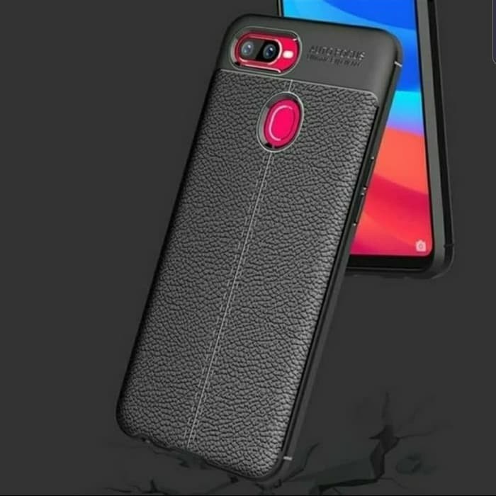 Auto Focus Case Oppo A21 Tpu Leather Sarung Hp Kulit Jeruk Shopee Indonesia