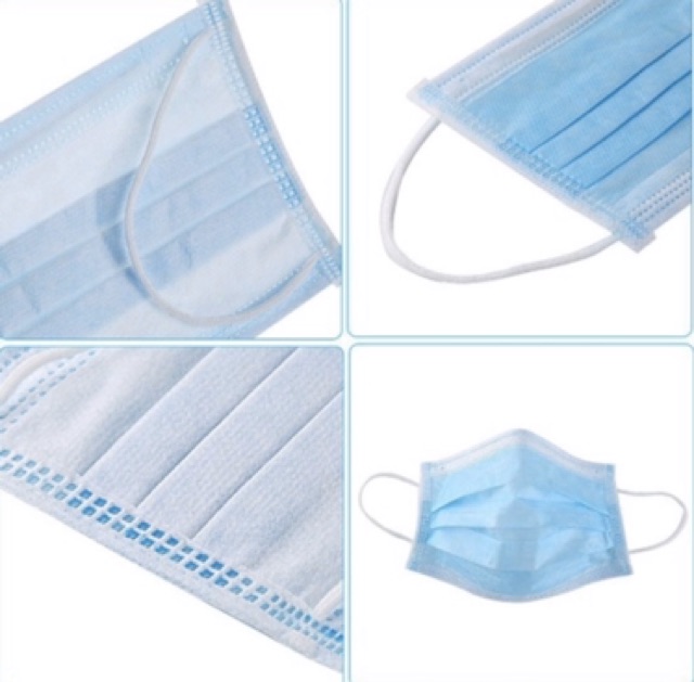 Masker Import, Surgical Mask 3 ply. Basker Bedah, Masker Medis, Anti Virus, isi 50, anti droplet-1