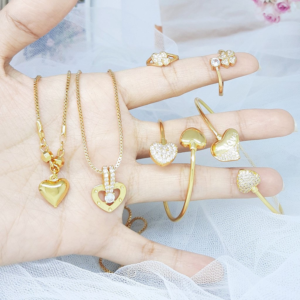 Xuping Set Perhiasan Love Edition Ibu Anak Rhodium Lapis Emas - BS036