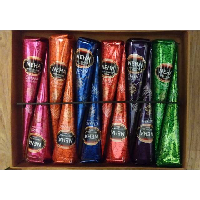 

Neha henna classic 1 pack rainbow colors