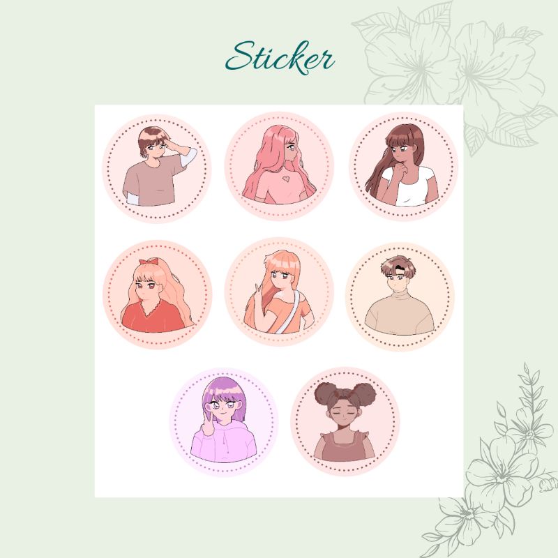 20pcs Sticker | Cute sticker