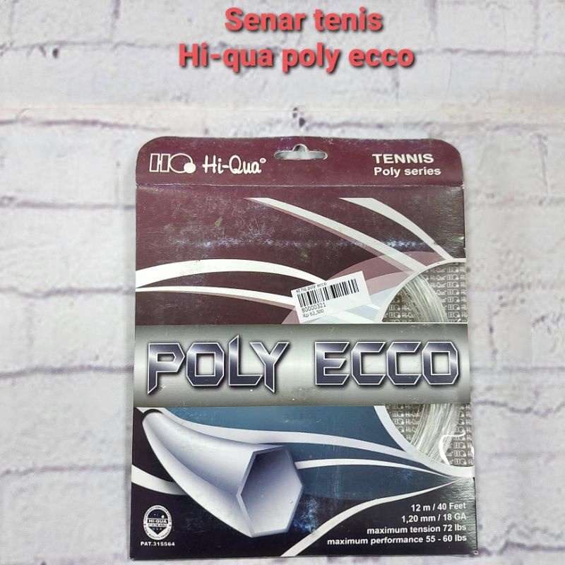 SENAR RAKET TENIS HIQUA POLY ECCO ORIGINAL
