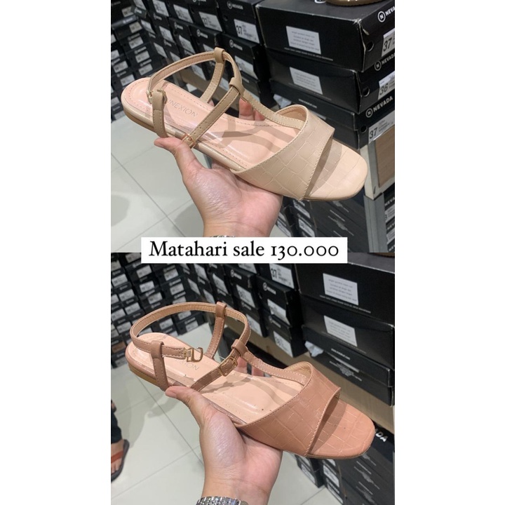 CONNEXION 36 37 38 39 40 ORIGINAL Sandal sendal tali wanita merah brand Matahari import remaja perem