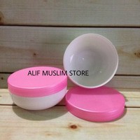 POT LULUR 100 GRAM MANGKOK PINK-PUTIH / POT LULUR 100 GR