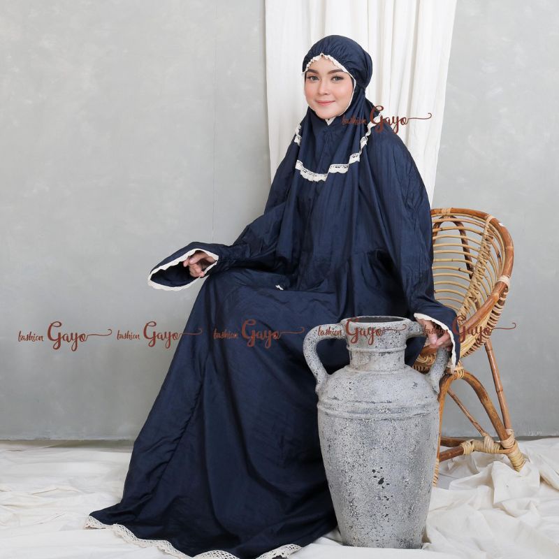 Mukena terusan parasut dewasa