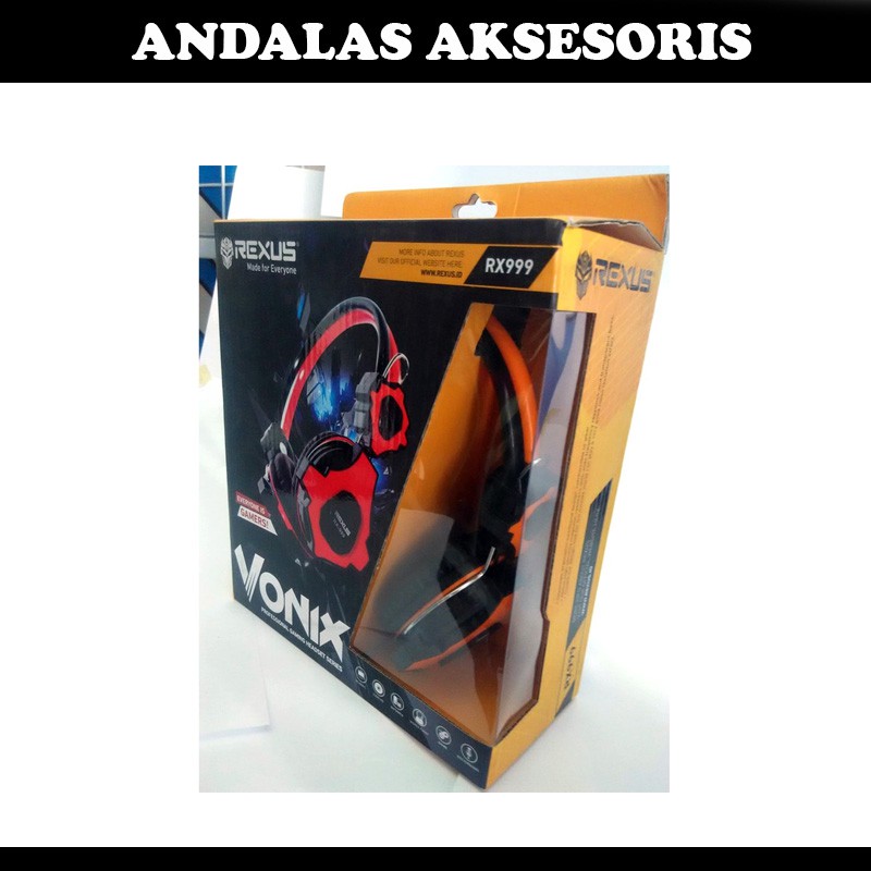 headset gaming kabel rexus rx999