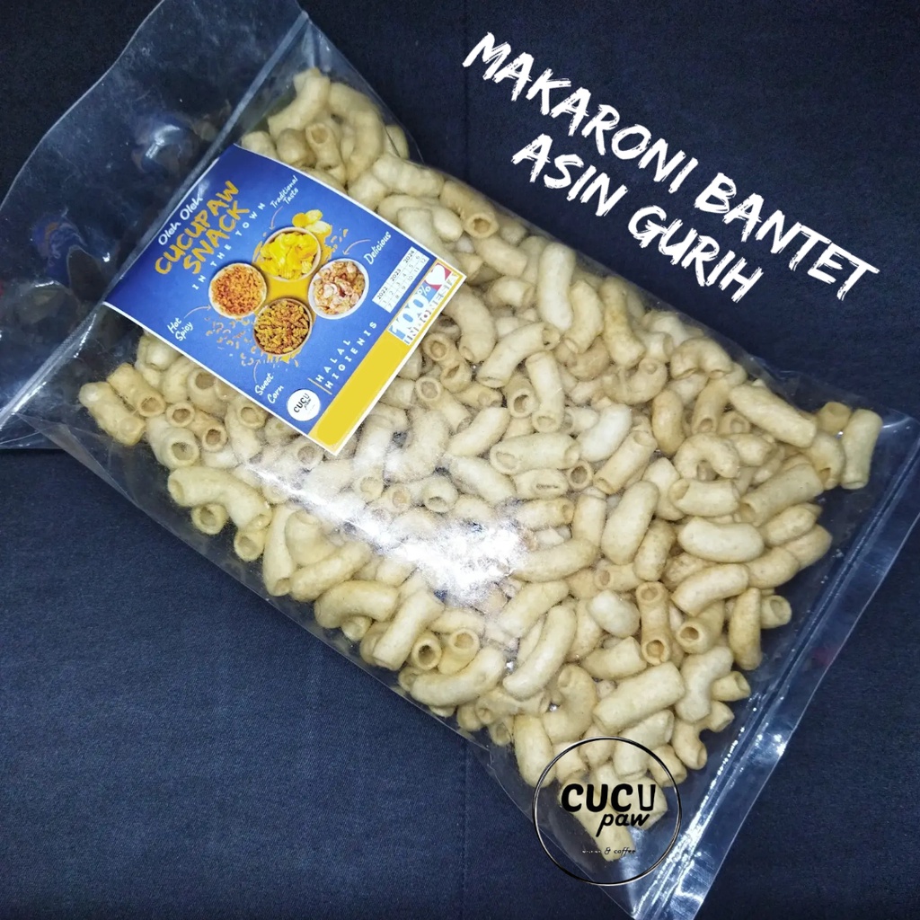 

Makaroni Makroni Macaroni Bantet Bantat Asin Gurih Cemilan Camilan Keripik Kripik