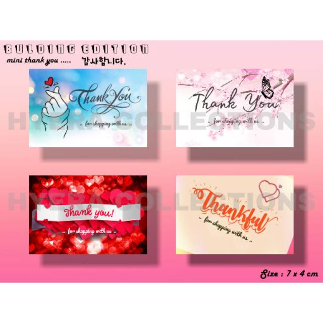 

Mini Thank You For Online Shop idr/pcs