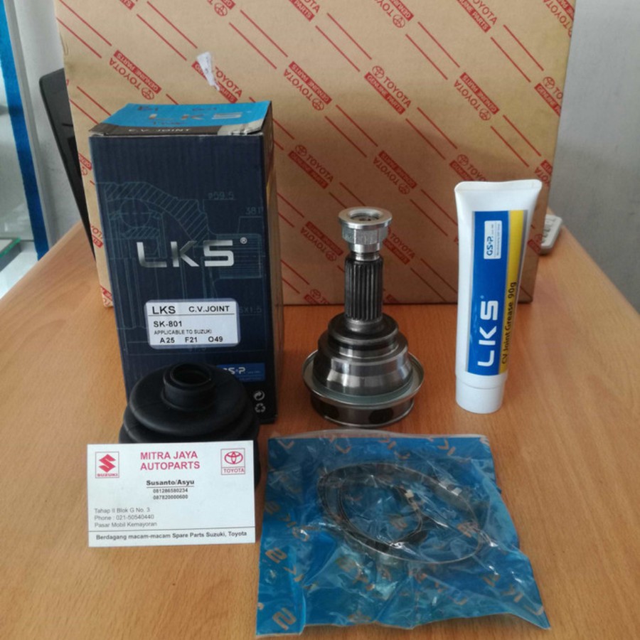 As roda/CV joint bagian luar Suzuki Baleno matic1997-2002