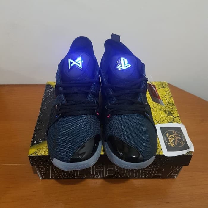 Sepatu Playstation X Nike PG 2 Black Blue Premium Original BNIB