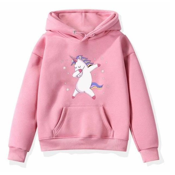 HOODIE UNICORN DANCING / HOODIE ANAK PEREMPUAN TEBAL