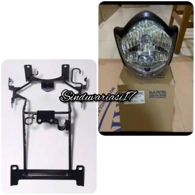 PAKET MURAH LAMPU DEPAN VIXION OLD DAN BREKET LAMPU DEPAN VIXION OLD