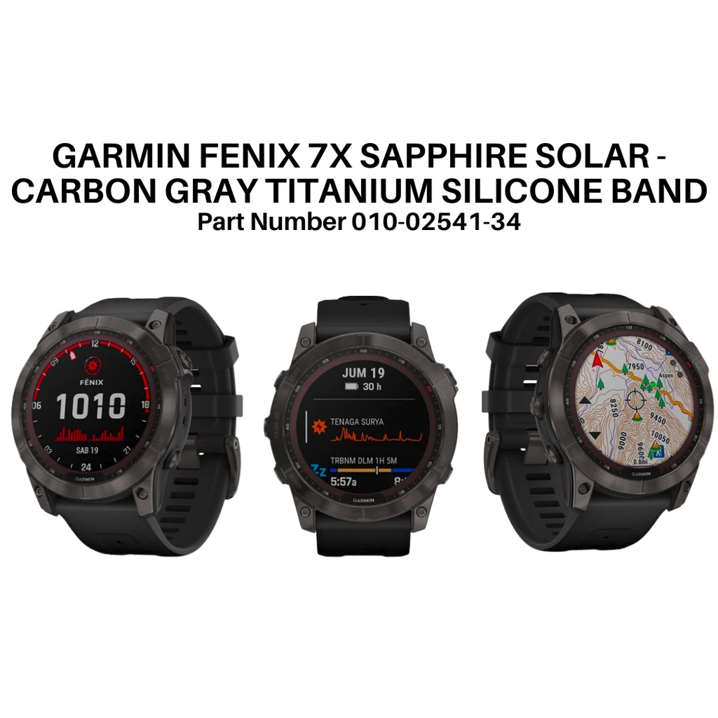 GARMIN SMARTWATCH FENIX 7X SAPPHIRE SOLAR GPS WATCH NEW GARANSI RESMI TAM